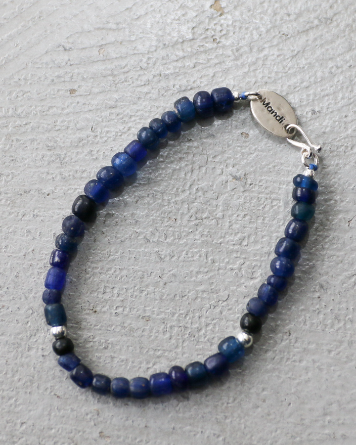 MANDI マンディ Antique Beads Bracelet(Navy)
