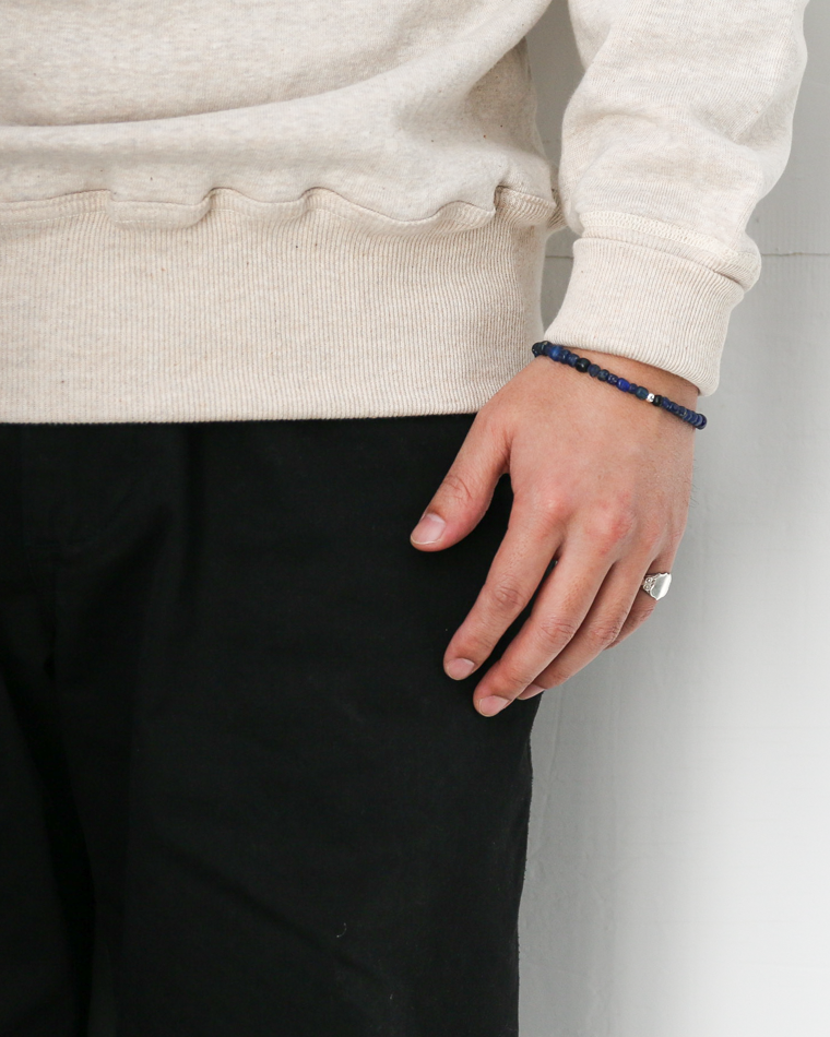 MANDI マンディ Antique Beads Bracelet(Navy)