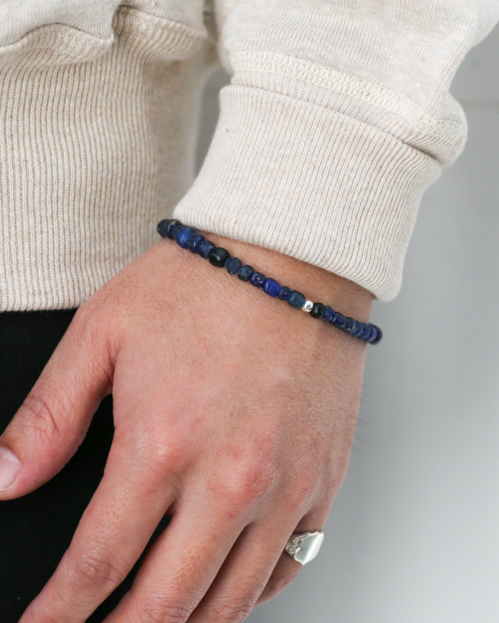MANDI マンディ Antique Beads Bracelet(Navy)