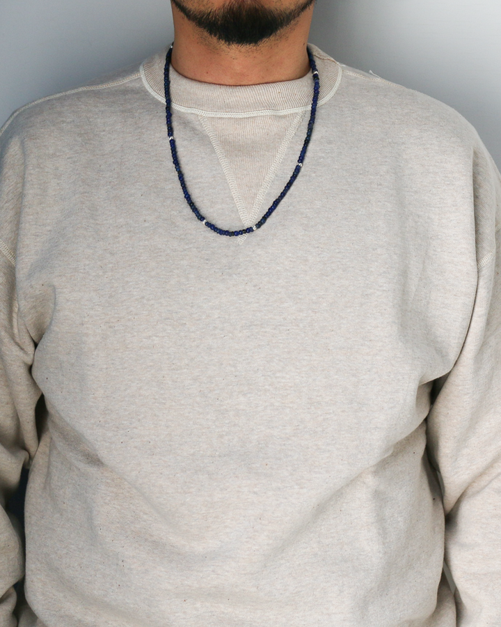 MANDI マンディ Antique Beads Necklace(60cm)(Navy)