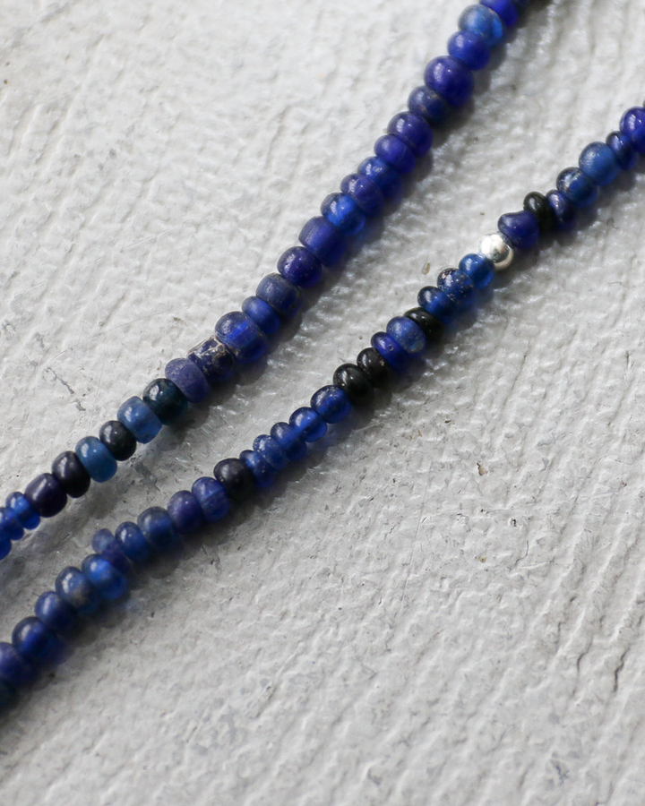 MANDI マンディ Antique Beads Necklace(60cm)(Navy)