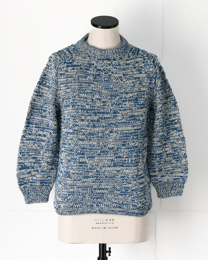 COLIMBO コリンボ ZB-0804 Pachamama Knit Sweater Hand Knit Blue mix