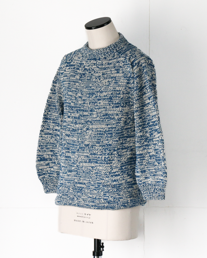 COLIMBO コリンボ ZB-0804 Pachamama Knit Sweater Hand Knit Blue mix