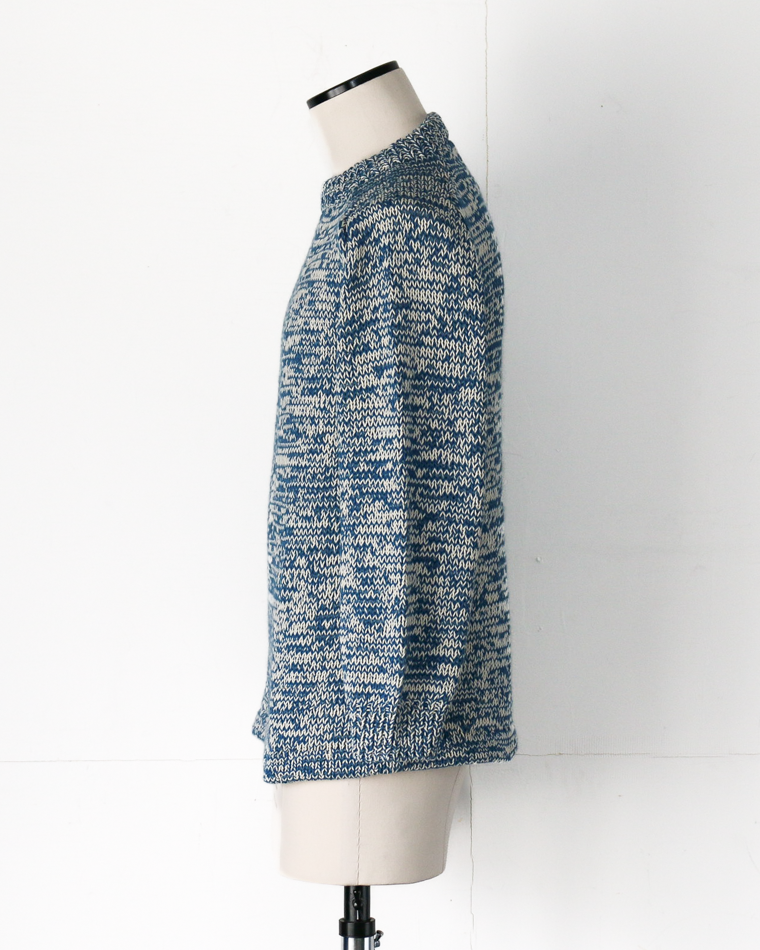 COLIMBO コリンボ ZB-0804 Pachamama Knit Sweater Hand Knit Blue mix