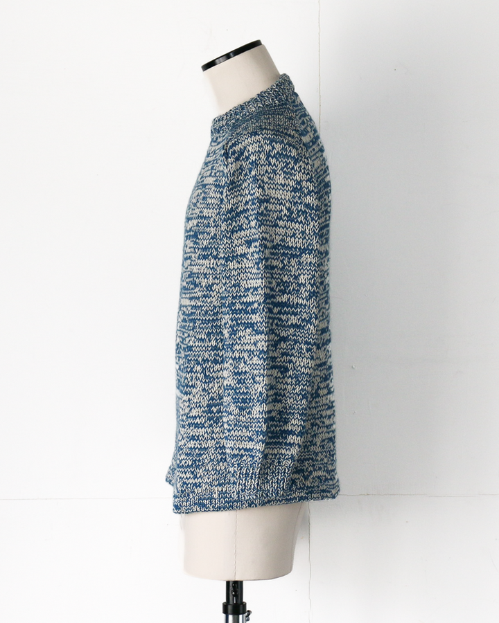 COLIMBO コリンボ ZB-0804 Pachamama Knit Sweater Hand Knit Blue mix
