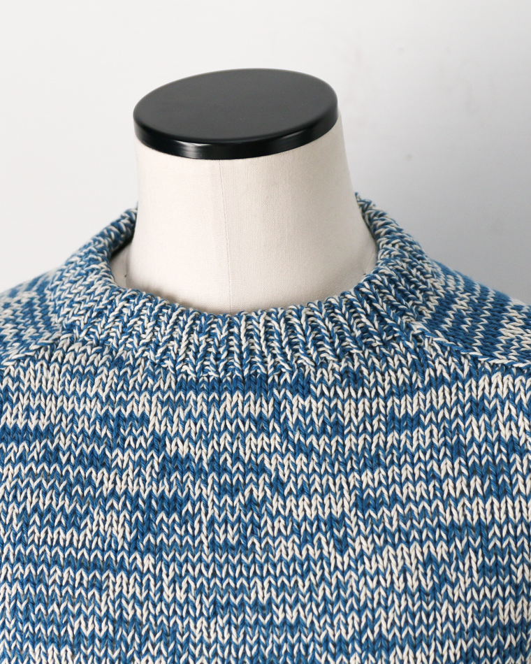 COLIMBO コリンボ ZB-0804 Pachamama Knit Sweater Hand Knit Blue mix