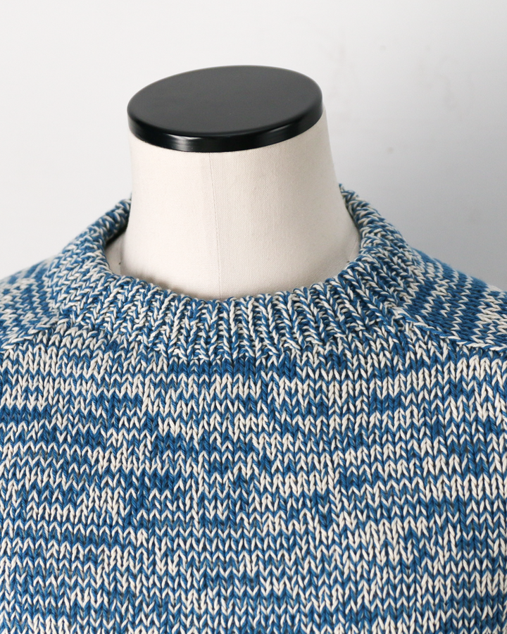 COLIMBO コリンボ ZB-0804 Pachamama Knit Sweater Hand Knit Blue mix