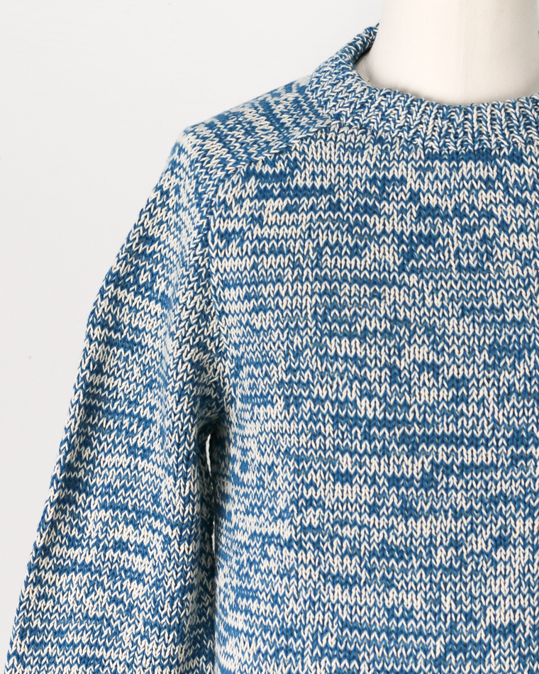 COLIMBO コリンボ ZB-0804 Pachamama Knit Sweater Hand Knit Blue mix