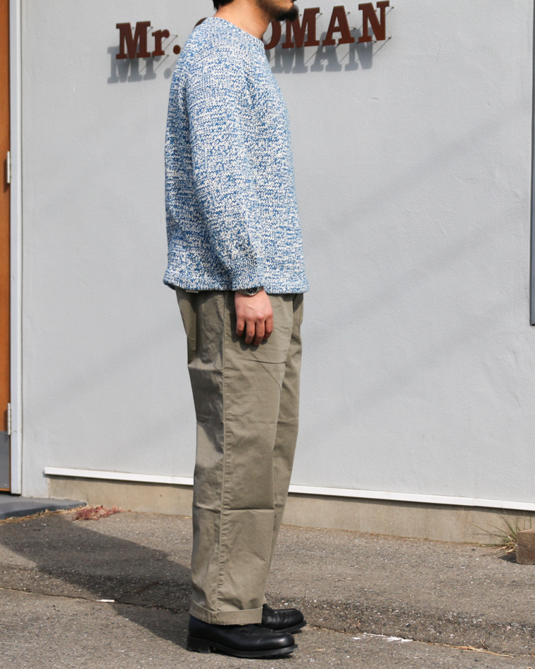 COLIMBO コリンボ ZB-0804 Pachamama Knit Sweater Hand Knit Blue mix