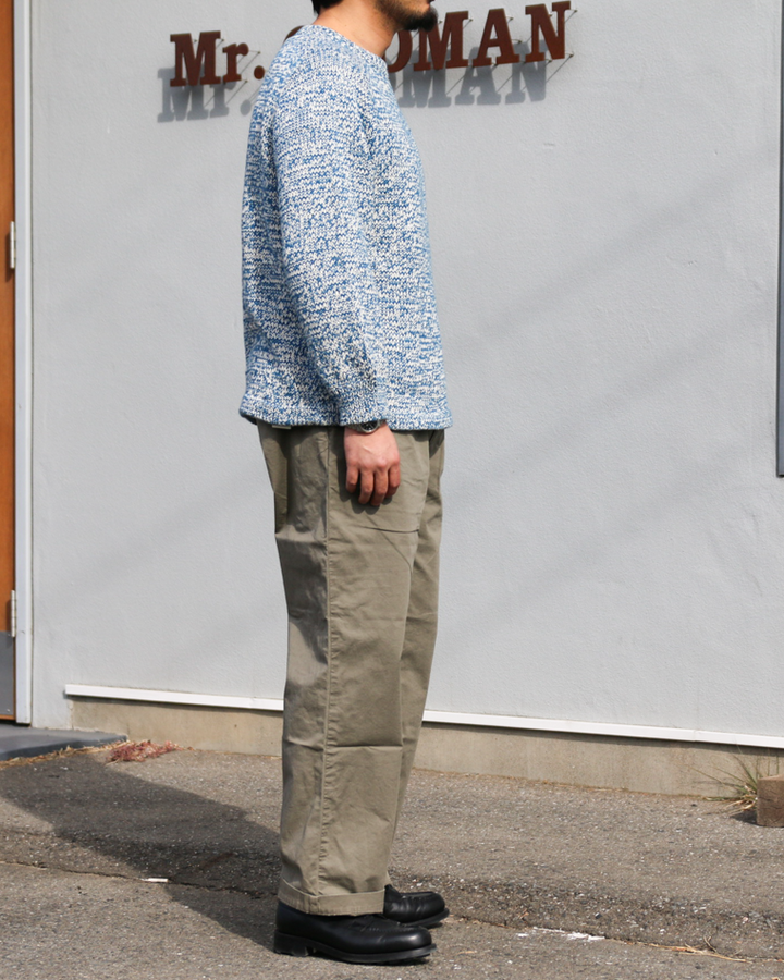 COLIMBO コリンボ ZB-0804 Pachamama Knit Sweater Hand Knit Blue mix