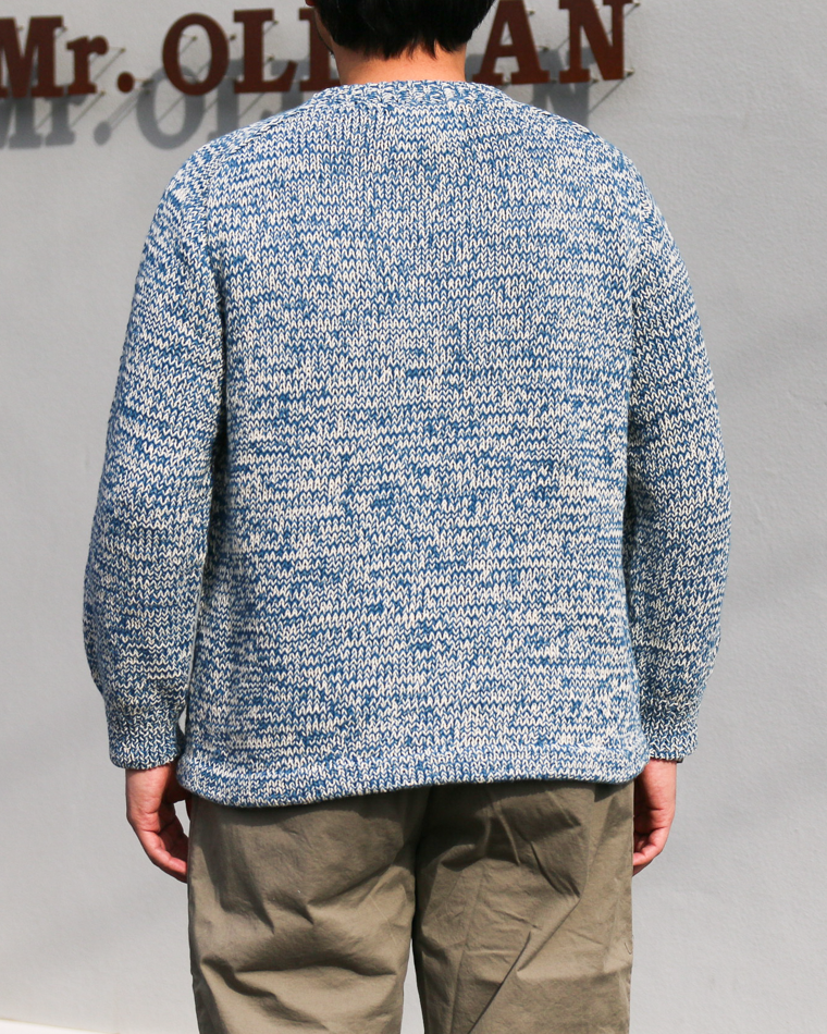 COLIMBO コリンボ ZB-0804 Pachamama Knit Sweater Hand Knit Blue mix
