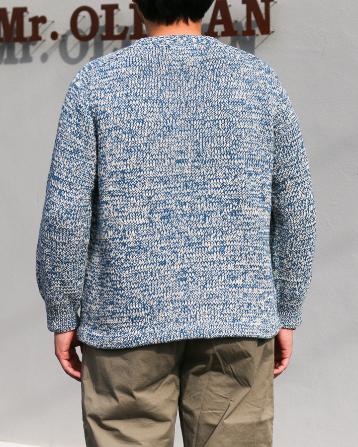 COLIMBO コリンボ ZB-0804 Pachamama Knit Sweater Hand Knit Blue mix