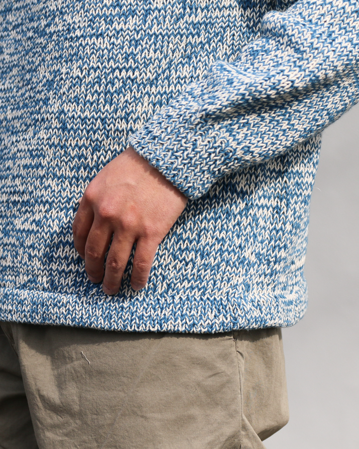 COLIMBO コリンボ ZB-0804 Pachamama Knit Sweater Hand Knit Blue mix