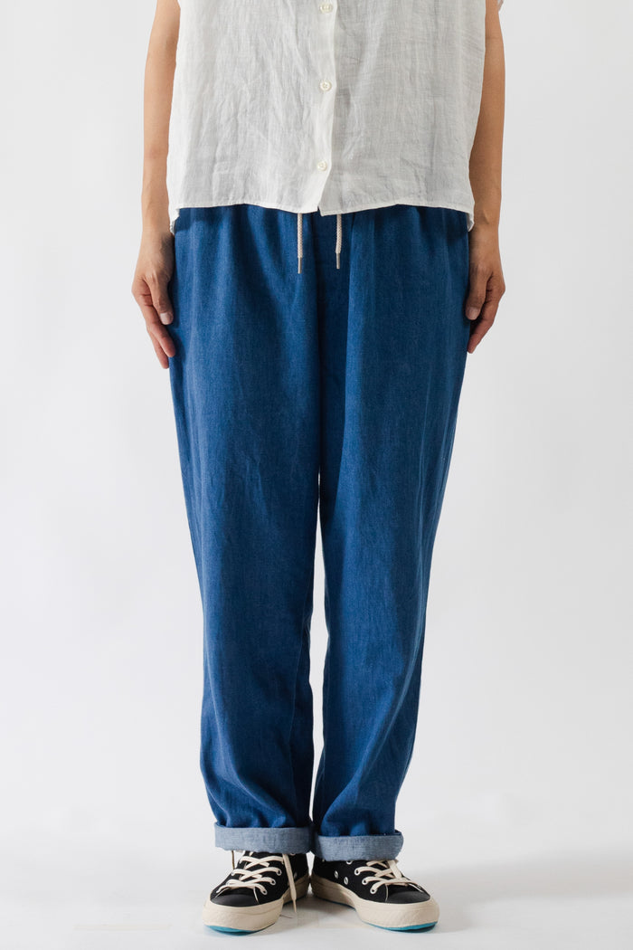 DELICIOUS デリシャス Light Denim Easy Pants Blue