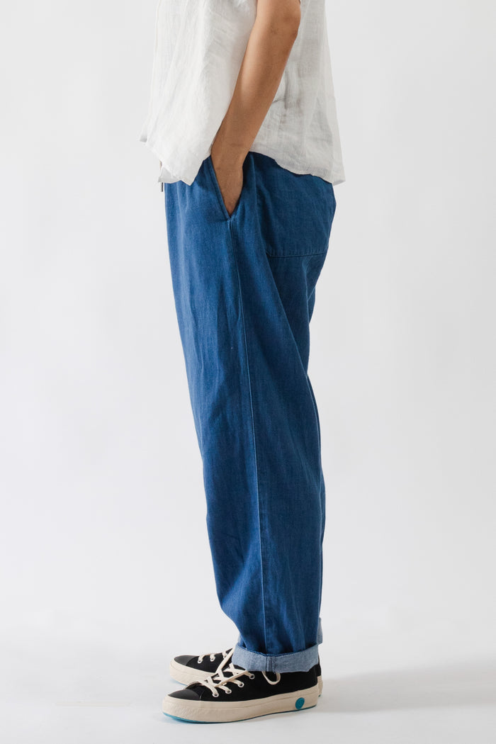 DELICIOUS デリシャス Light Denim Easy Pants Blue