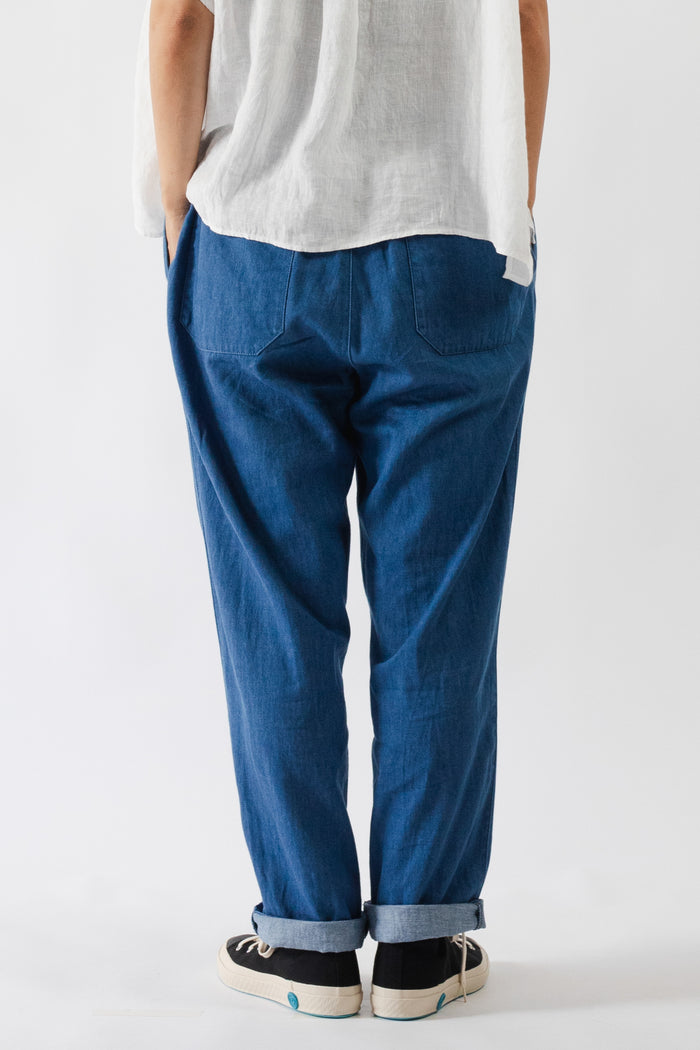 DELICIOUS デリシャス Light Denim Easy Pants Blue