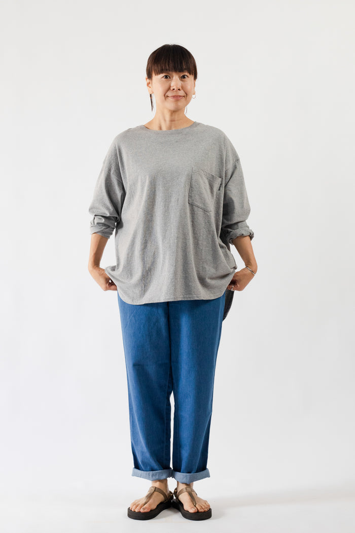 DELICIOUS デリシャス Light Denim Easy Pants Blue