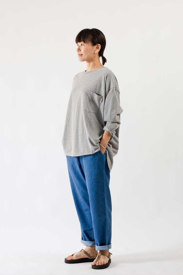 DELICIOUS デリシャス Light Denim Easy Pants Blue
