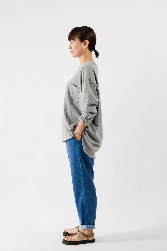DELICIOUS デリシャス Light Denim Easy Pants Blue