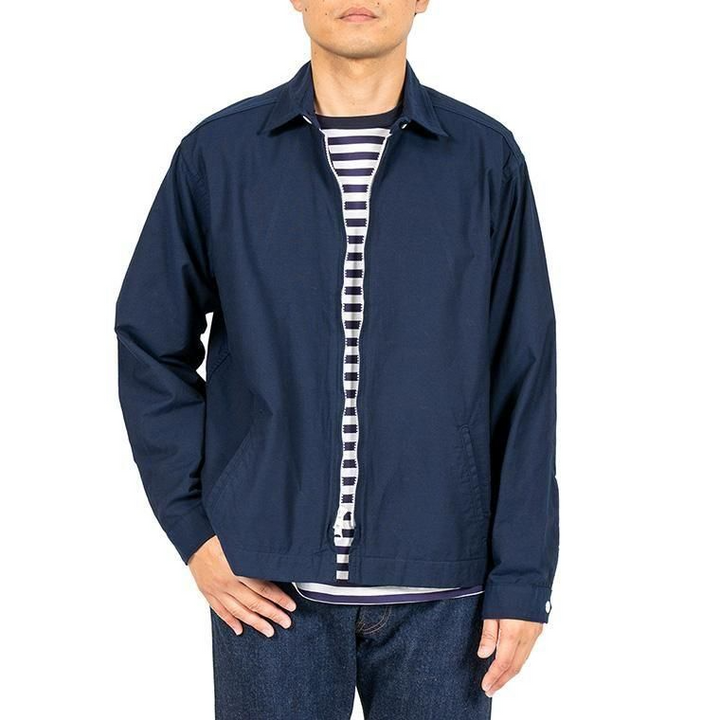 WORKERS ワーカーズ Swing Top, Combed OX, Solid Navy