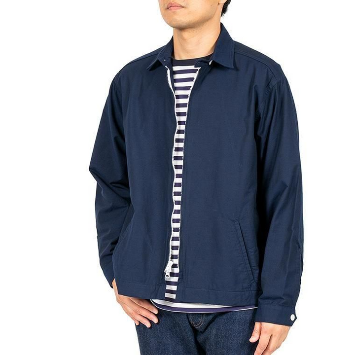 WORKERS ワーカーズ Swing Top, Combed OX, Solid Navy