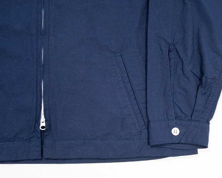 WORKERS ワーカーズ Swing Top, Combed OX, Solid Navy