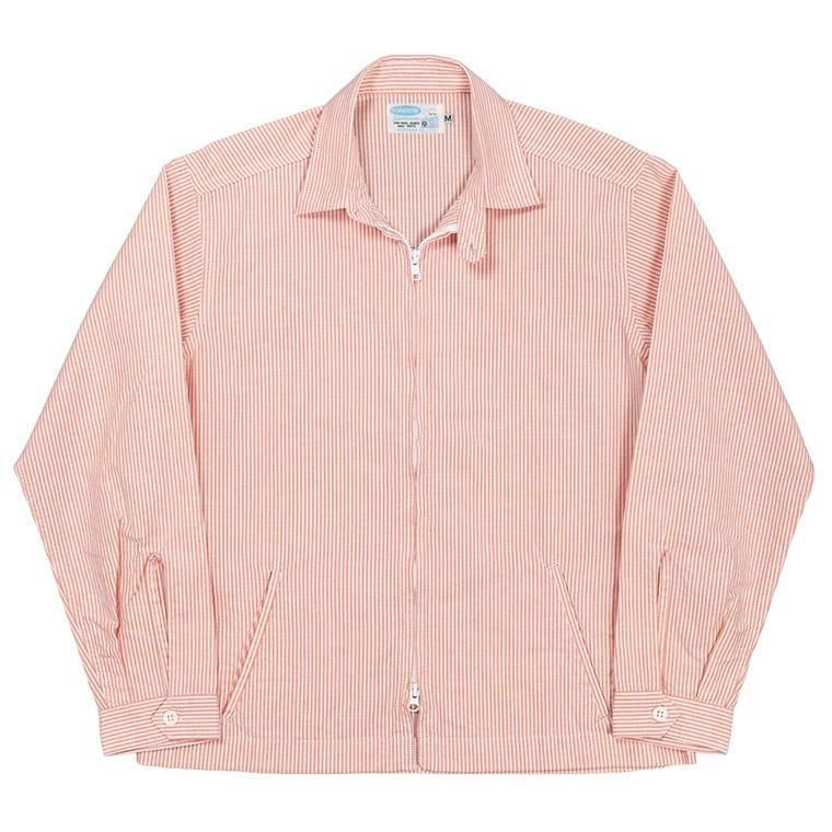 WORKERS ワーカーズ Swing Top, Supima OX, Orange Stripe