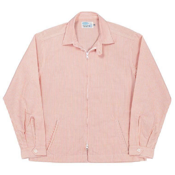 WORKERS ワーカーズ Swing Top, Supima OX, Orange Stripe