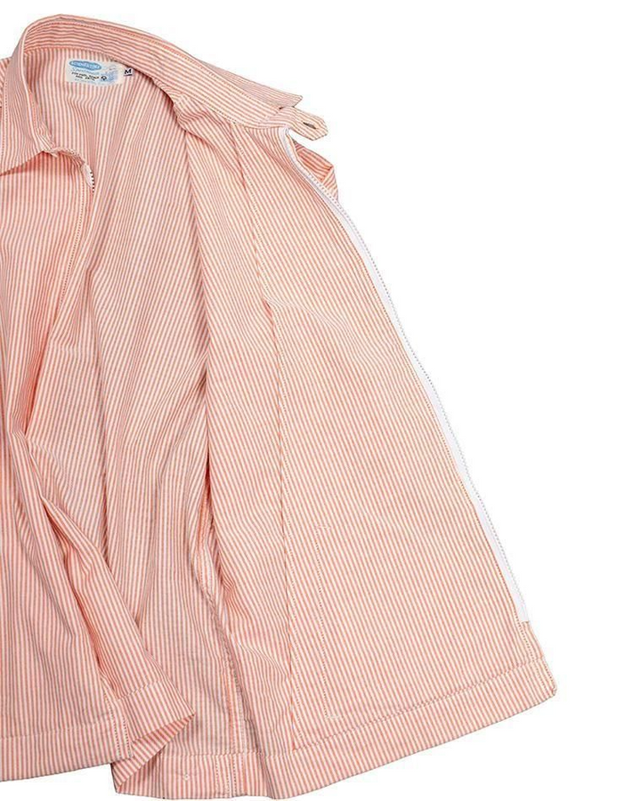 WORKERS ワーカーズ Swing Top, Supima OX, Orange Stripe