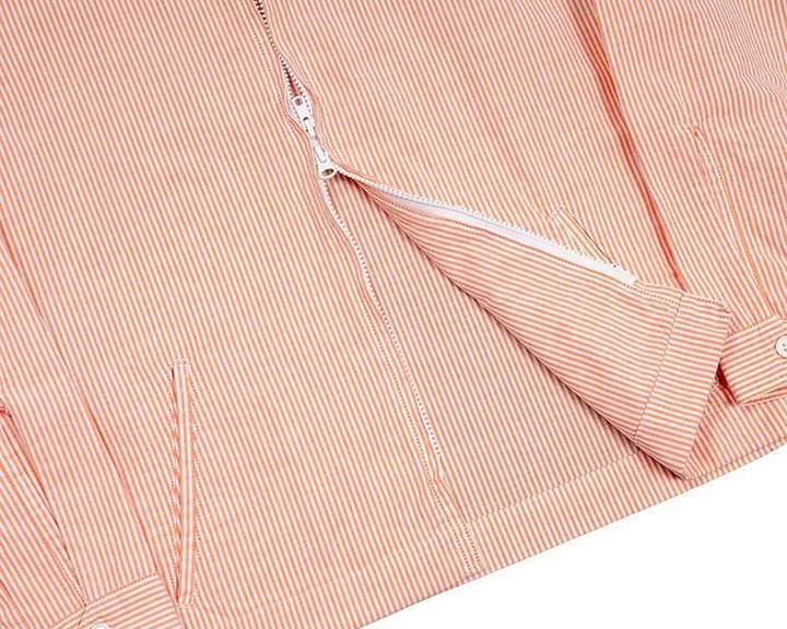 WORKERS ワーカーズ Swing Top, Supima OX, Orange Stripe
