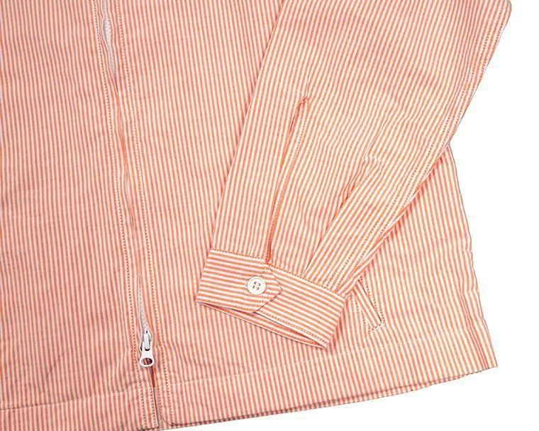 WORKERS ワーカーズ Swing Top, Supima OX, Orange Stripe