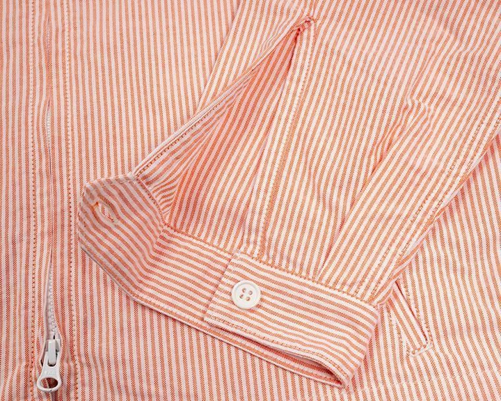 WORKERS ワーカーズ Swing Top, Supima OX, Orange Stripe