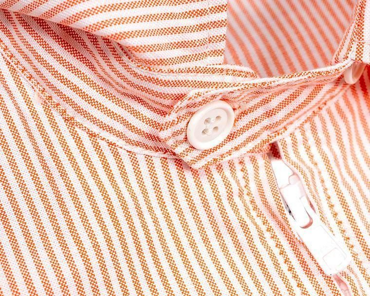 WORKERS ワーカーズ Swing Top, Supima OX, Orange Stripe