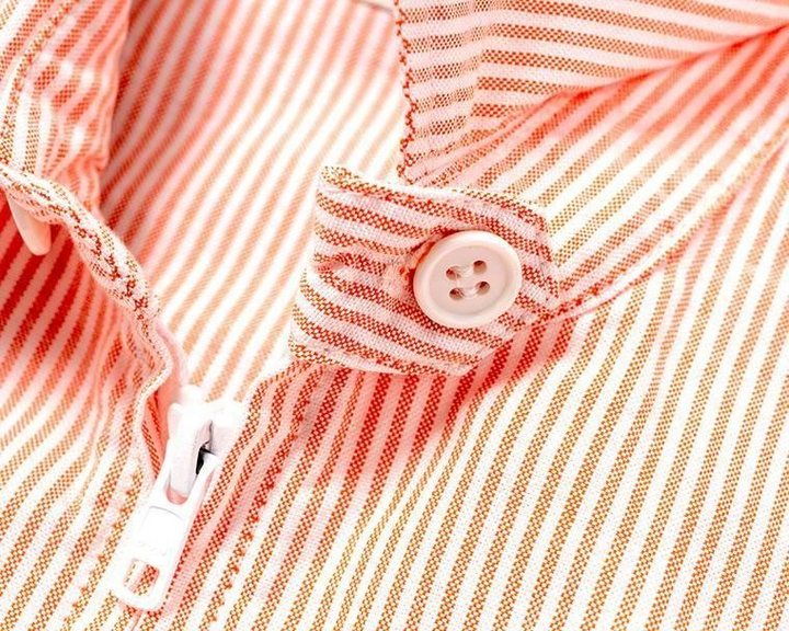 WORKERS ワーカーズ Swing Top, Supima OX, Orange Stripe