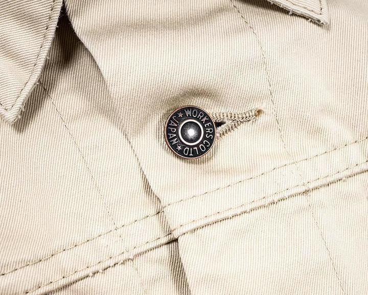WORKERS ワーカーズ Lot 857, Sanforized, 10 oz, Double Twist Chino, Oyster