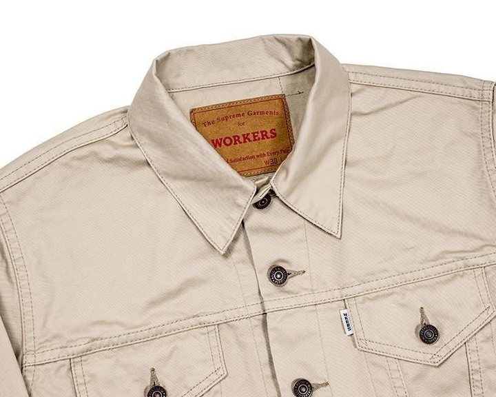 WORKERS ワーカーズ Lot 857, Sanforized, 10 oz, Double Twist Chino, Oyster