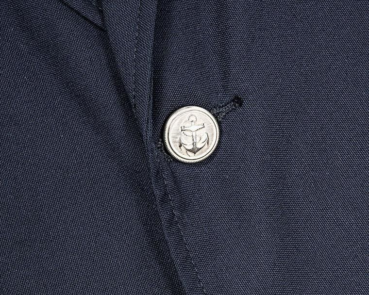 WORKERS ワーカーズ Moonglow Blazer, Combat Wool Tropical, Navy