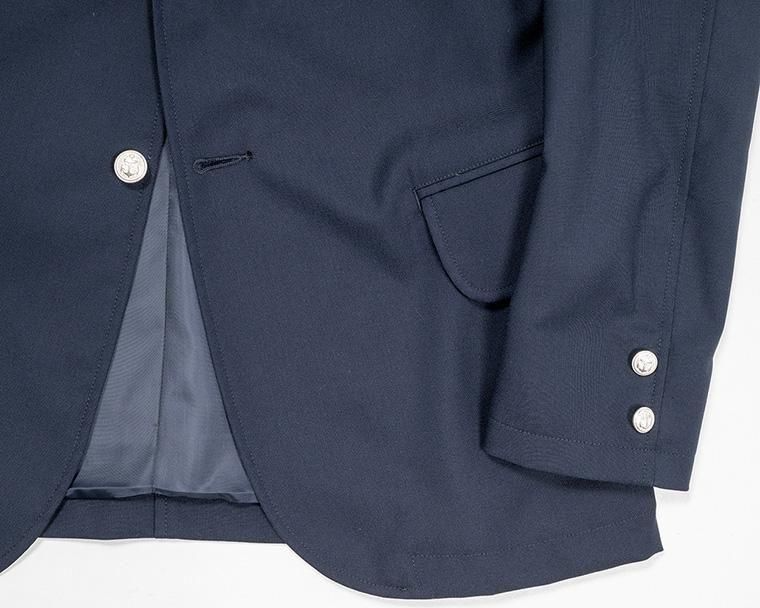 WORKERS ワーカーズ Moonglow Blazer, Combat Wool Tropical, Navy