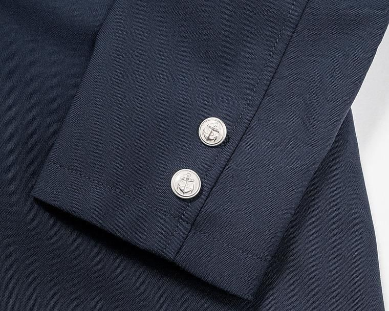 WORKERS ワーカーズ Moonglow Blazer, Combat Wool Tropical, Navy