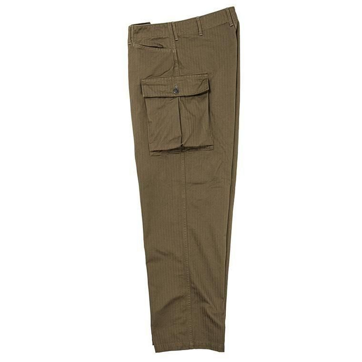 WORKERS ワーカーズ M43 Trousers Mod, Khaki Herringbone