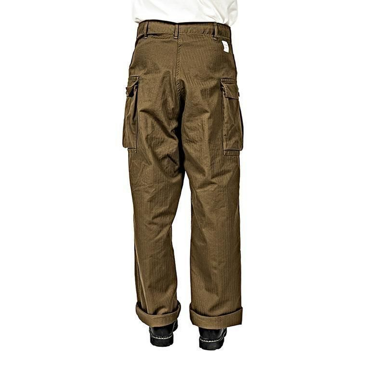 WORKERS ワーカーズ M43 Trousers Mod, Khaki Herringbone