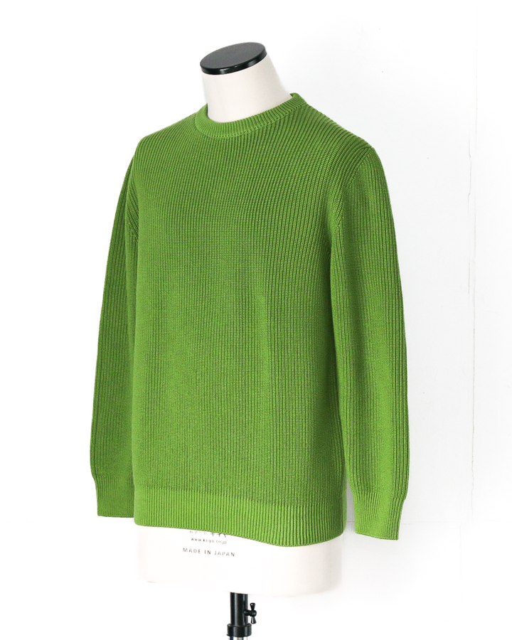 MOON CASTLE ムーンキャッスル CO1 Cotton Heavy-weight Crewneck Tea Green