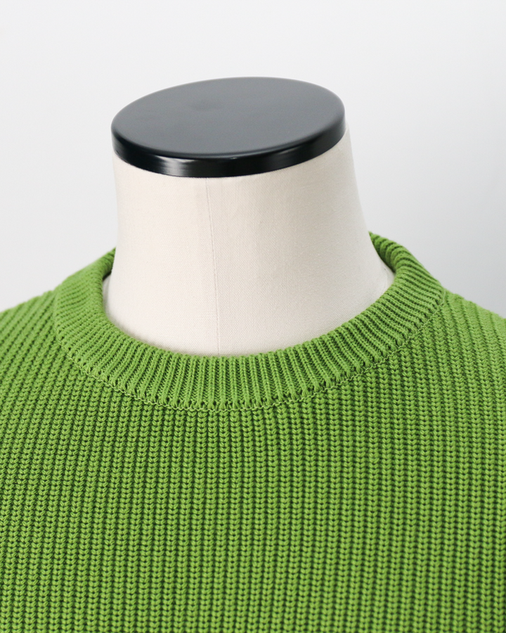 MOON CASTLE ムーンキャッスル CO1 Cotton Heavy-weight Crewneck Tea Green