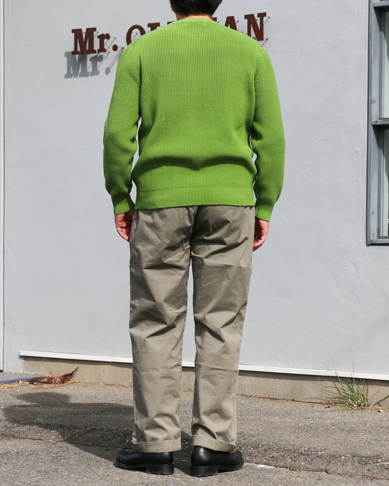 MOON CASTLE ムーンキャッスル CO1 Cotton Heavy-weight Crewneck Tea Green