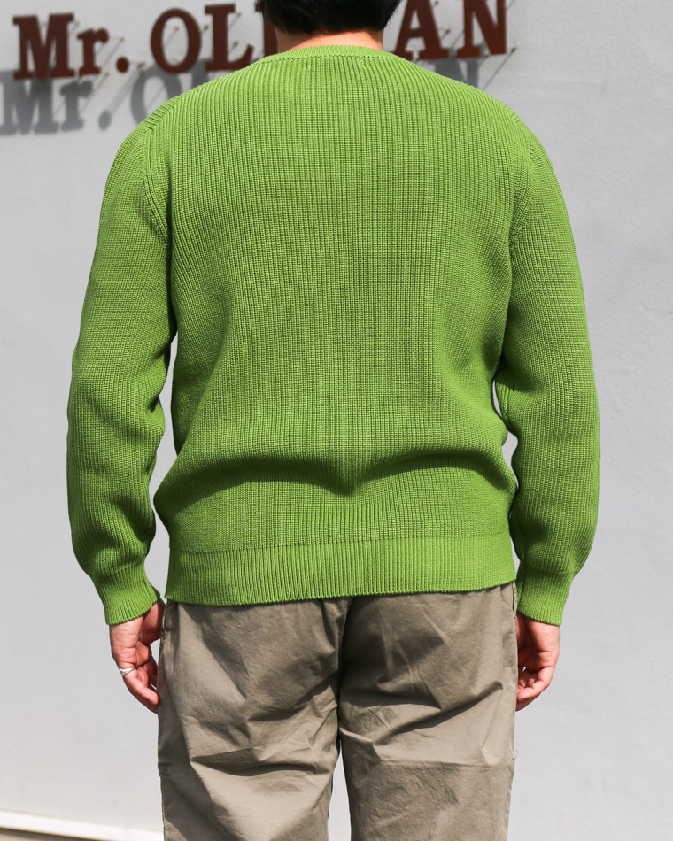 MOON CASTLE ムーンキャッスル CO1 Cotton Heavy-weight Crewneck Tea Green