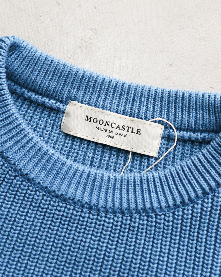 MOON CASTLE ムーンキャッスル CO1 Cotton Heavy-weight Crewneck Ajisai