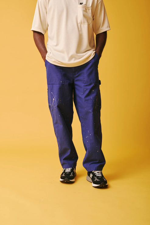 melple Carpenter Pants Painted La Blue