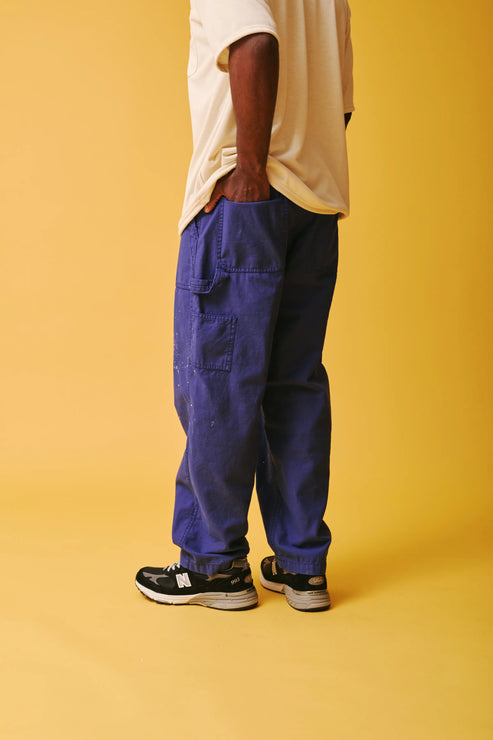 melple Carpenter Pants Painted La Blue