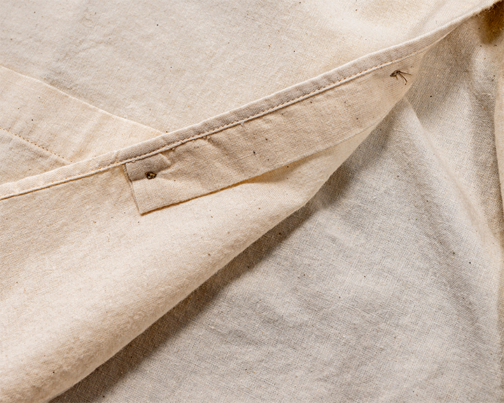 WORKERS Band Collar Shirt, Ecru Shirt Cloth