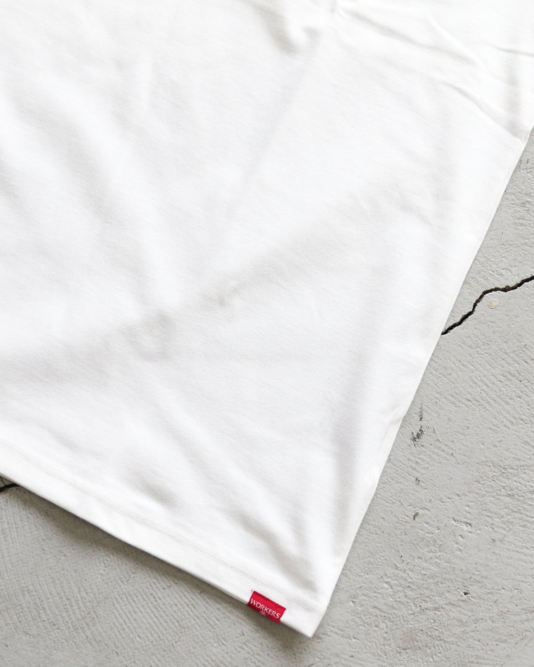 WORKERS 2 PLY T, REGULAR Fit, White